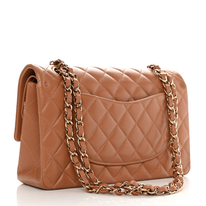 Chanel Lambskin Quilted Medium Double Flap Brown 2 of 11