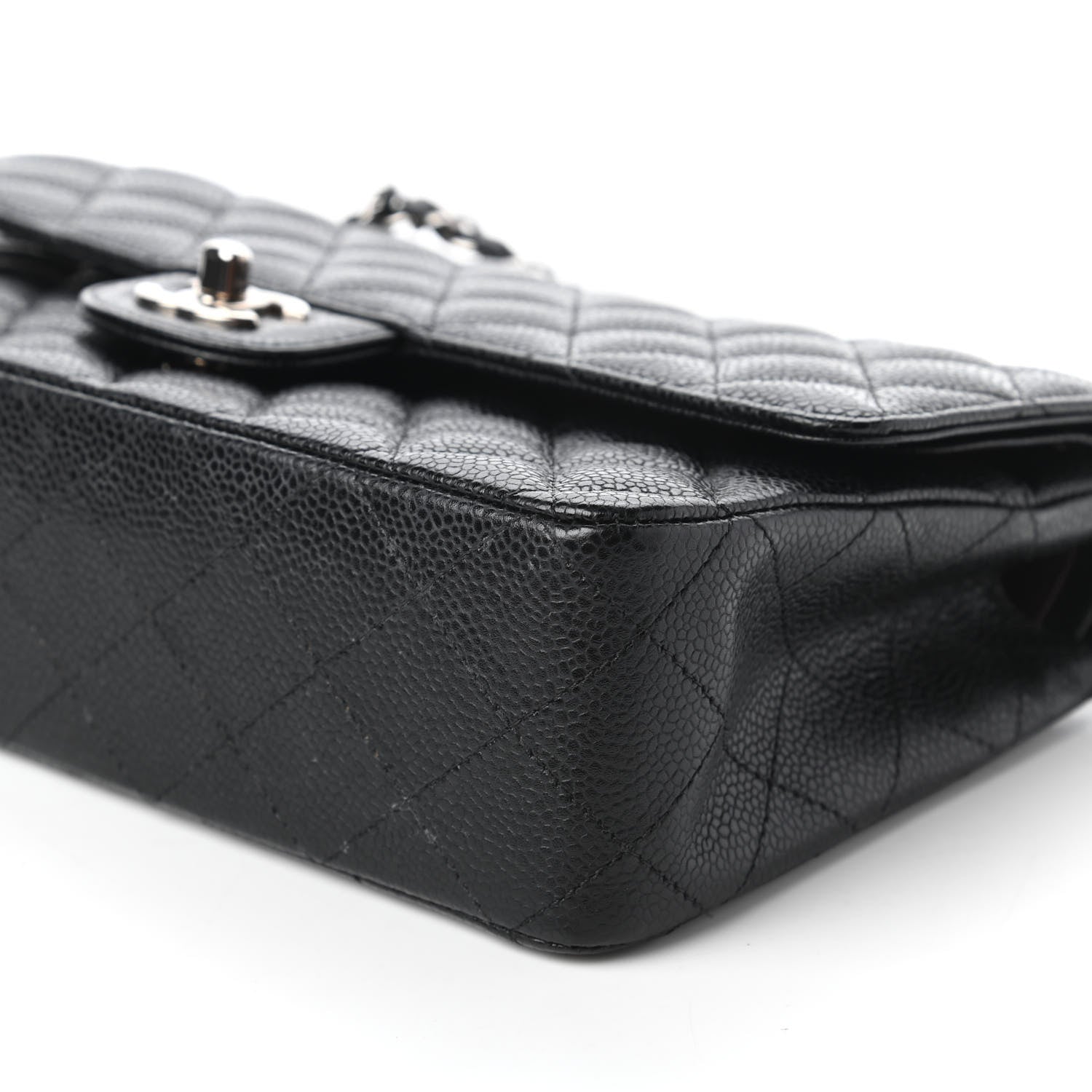 Chanel Caviar Quilted Medium Double Flap Black 7 of 11