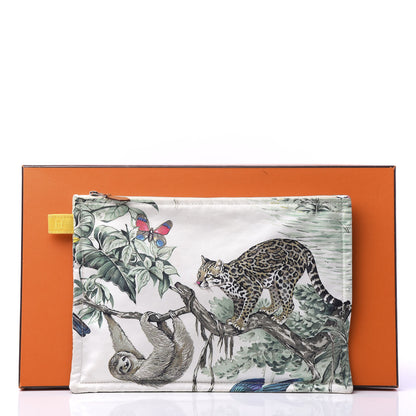 Hermes Toile Flat Equateur Trousse GM 10 of 10