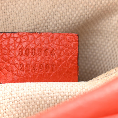Gucci Pebbled Calfskin Small Soho Disco Bag Sun Orange 7 of 18
