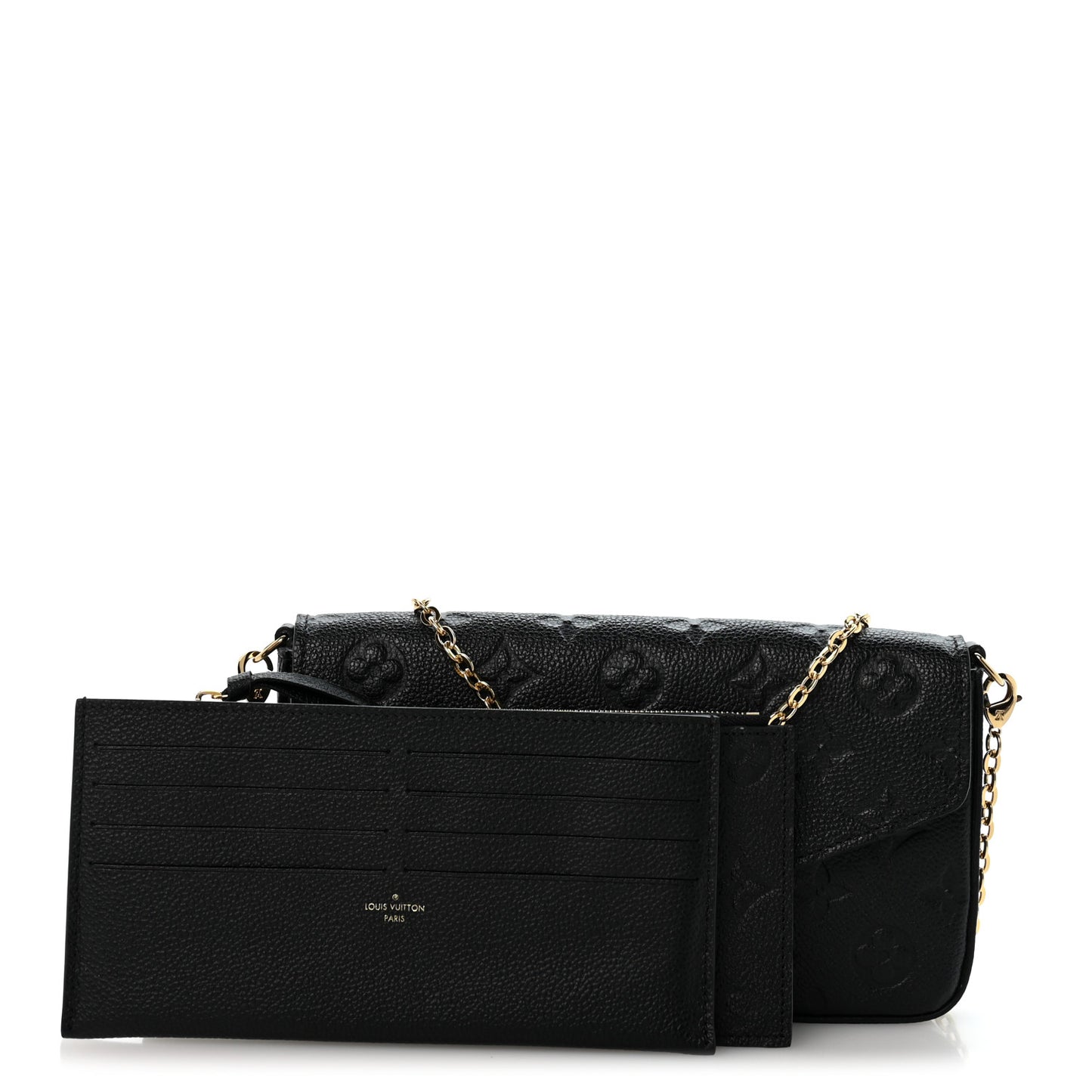 Empreinte Pochette Felicie Chain Wallet Black