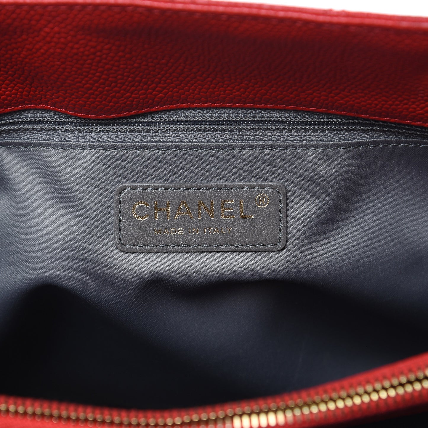 Caviar Quilted Grand Shopping Tote GST Red