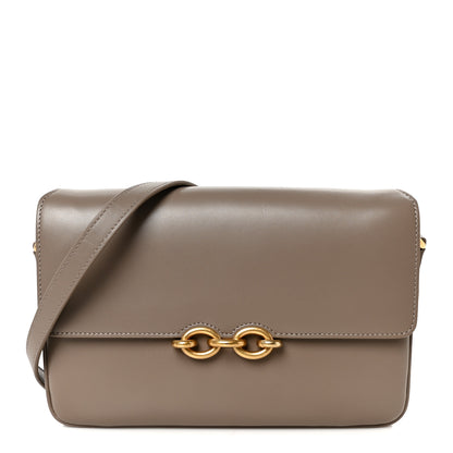 Saint Laurent Smooth Calfskin Le Maillon Satchel Greyish Brown 1 of 10