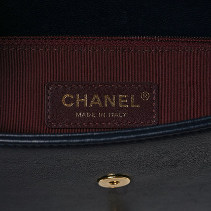 Chanel Sheepskin Quilted Vintage Mademoiselle Flap Dark Navy 6 of 9