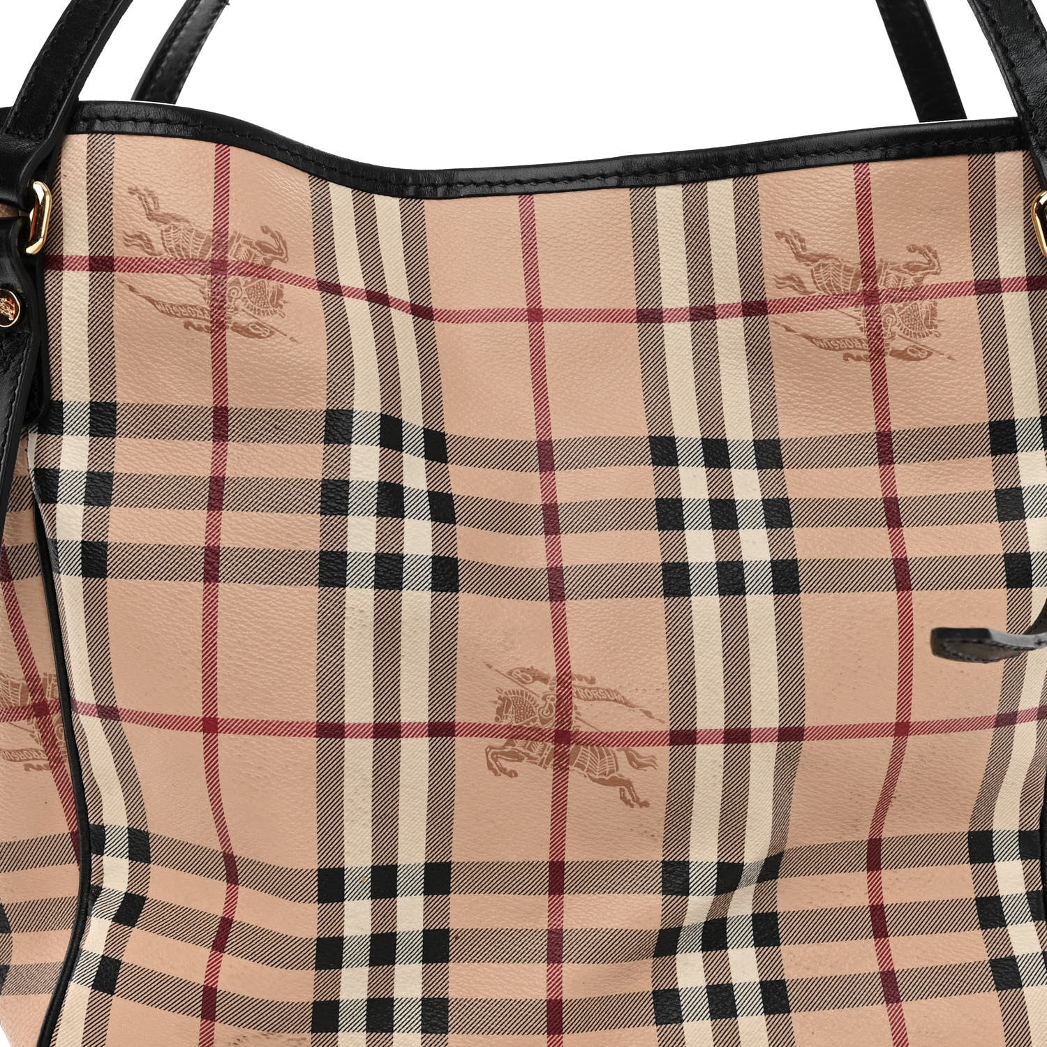 Burberry Haymarket Check Small Canterbury Tote Chocolate 7 of 10