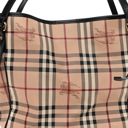 Burberry Haymarket Check Small Canterbury Tote Chocolate 7 of 10