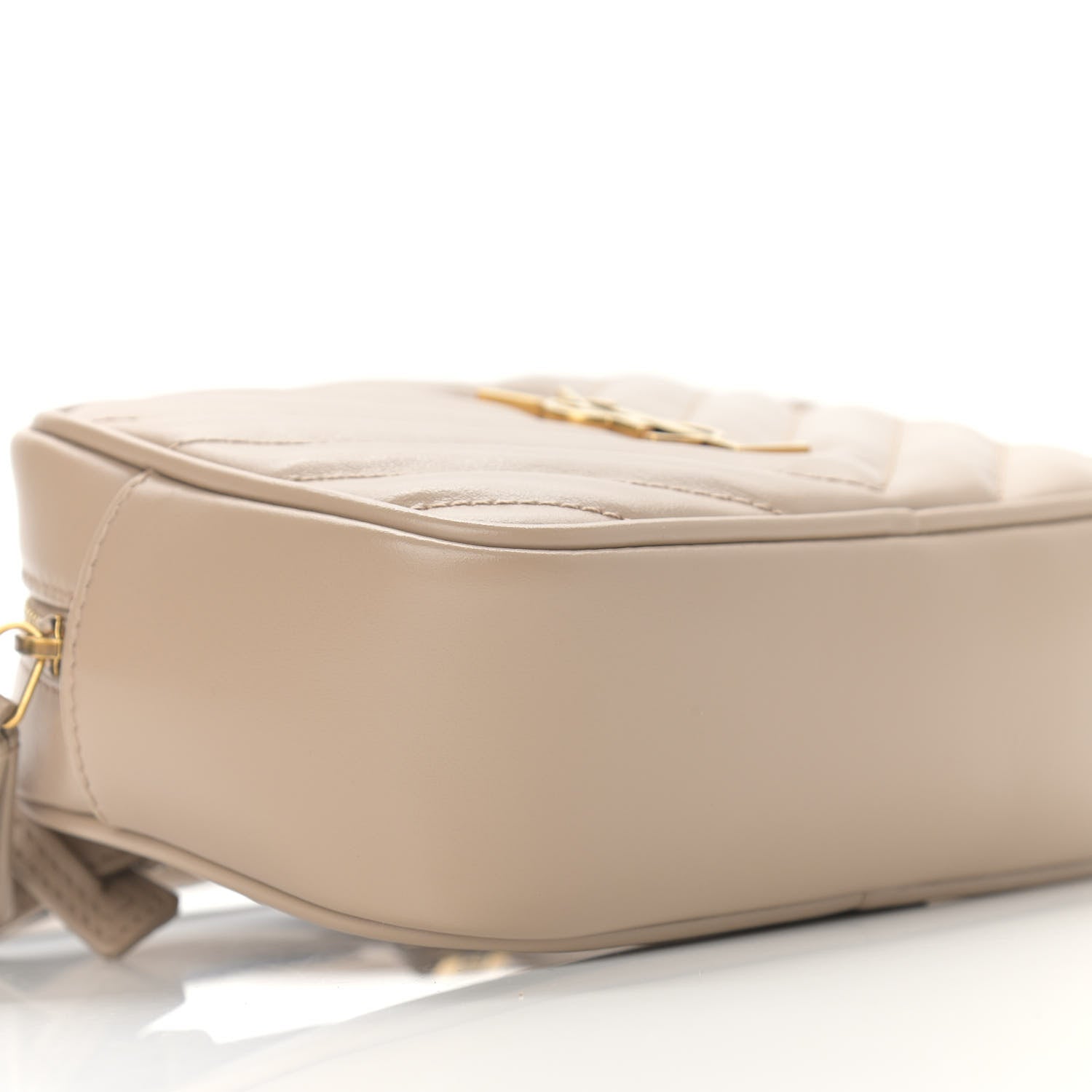 Saint Laurent Calfskin Matelasse Monogram Lou Belt Bag Light Natural 8 of 9
