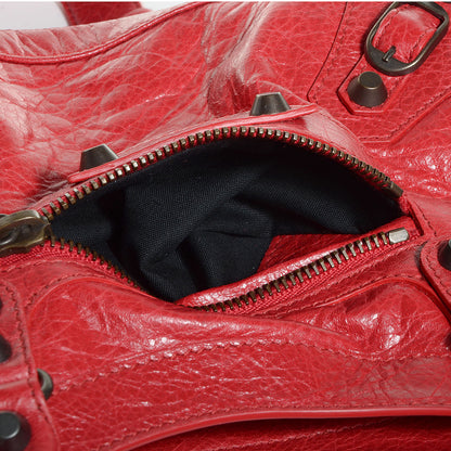 Balenciaga Agneau Classic Hardware Mini City Rouge Cardinal 13 of 13