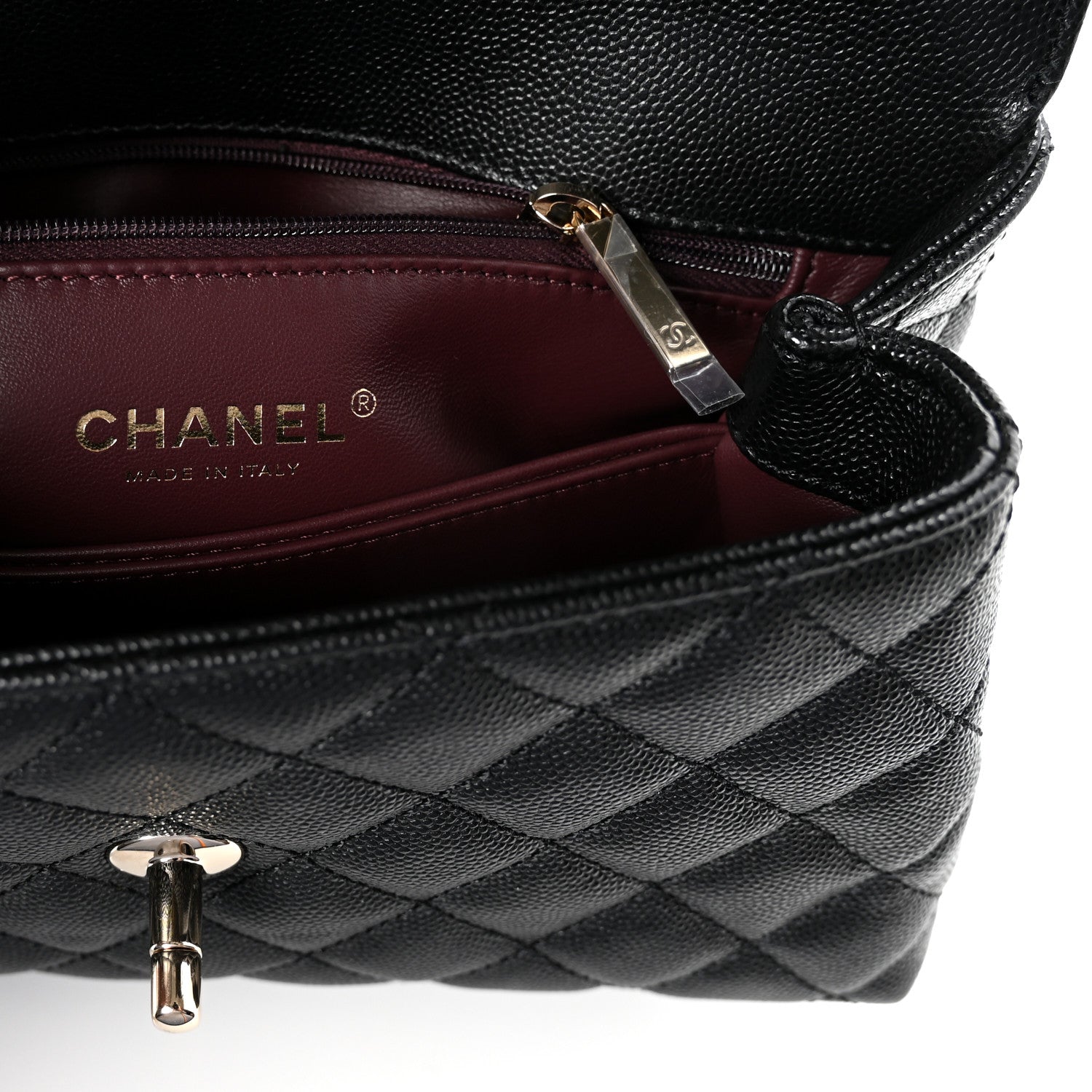 Chanel Caviar Quilted Mini Coco Handle Flap Black 6 of 10