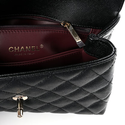 Chanel Caviar Quilted Mini Coco Handle Flap Black 6 of 10