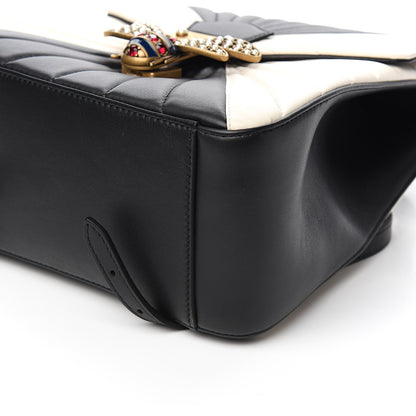 Gucci Calfskin Bamboo Trapuntata Queen Margaret Backpack Mystic White Black 9 of 10