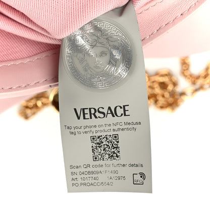 Versace Lambskin Quilted Mini Kleio Crossbody Bag Light Pink 7 of 11