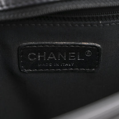 Chanel Calfskin Embossed Stitch Large Boy Flap Black 6 of 14