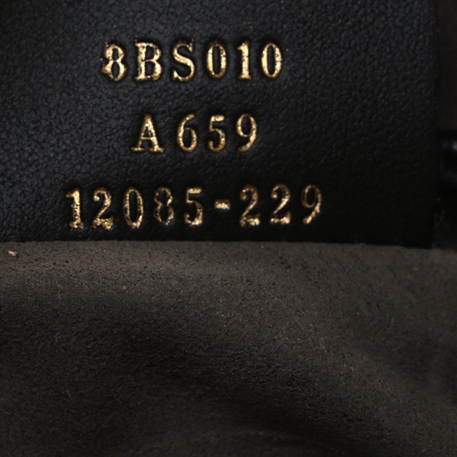 Fendi Vitello Liberty F is Fendi Bi-Color FF 1974 Embossed Mini Mon Tresor Bucket Bag Maya Black 7 of 12