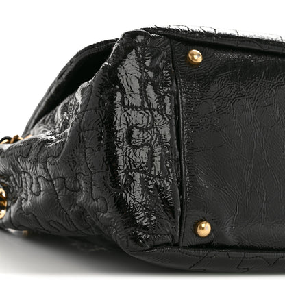 Chanel Patent Puzzle Accordion Flap Bag Black 9 of 12