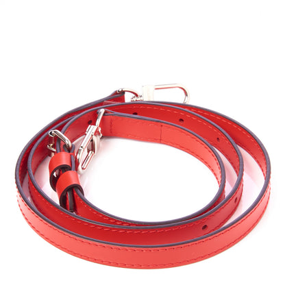 Louis Vuitton Calfskin 16mm Adjustable Shoulder Strap Coquelicot 3 of 5