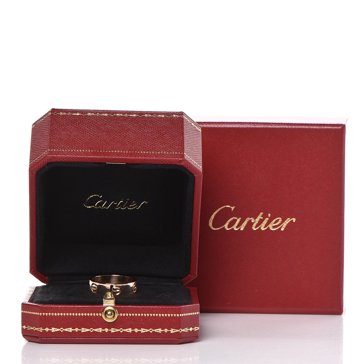 18K Pink Gold 5.5mm LOVE Ring 56 7.75