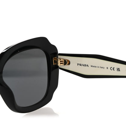 Prada Acetate Square Sunglasses SPR 16Y White Dark Grey 5 of 10