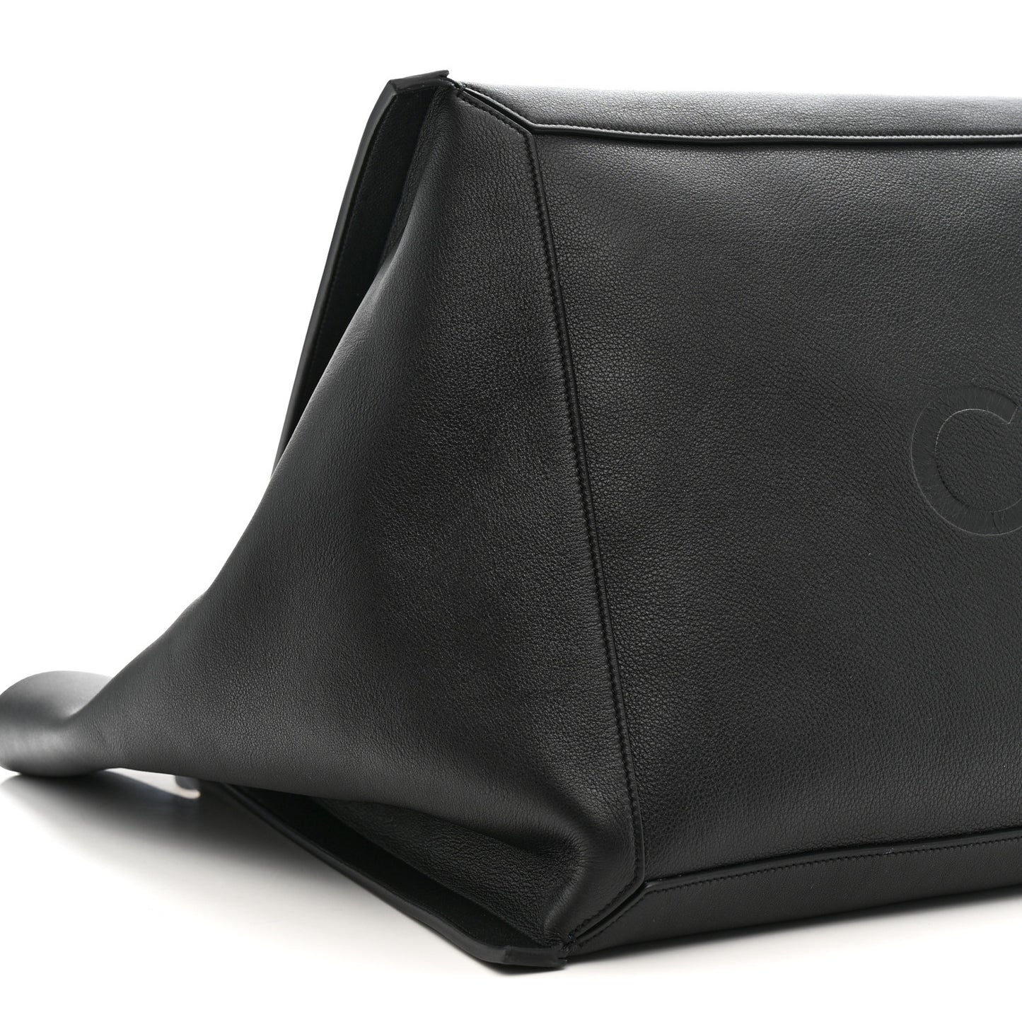 Supple Calfskin Medium Cube Black