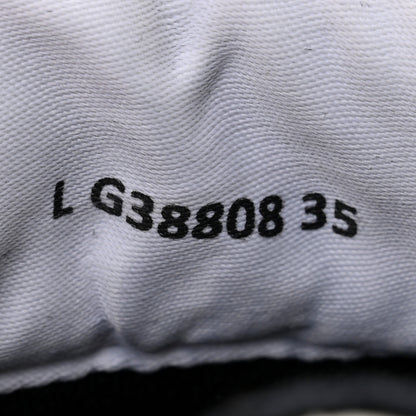 Chanel Grained Calfskin Fabric Womens Logo Sneakers 35 White Black 8 of 17