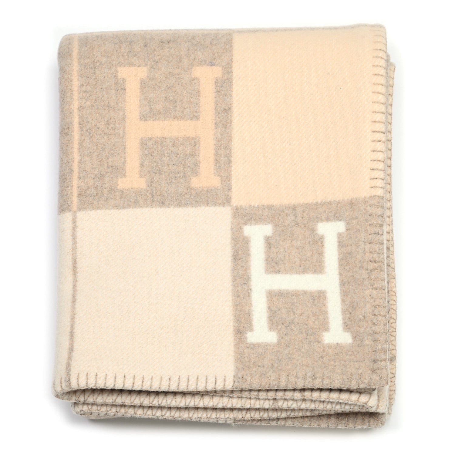 Hermes Wool Cashmere Avalon III Blanket Coco Camomille 1 of 3