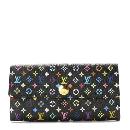 Louis Vuitton Monogram Multicolor Sarah Wallet Black Grenade 1 of 10