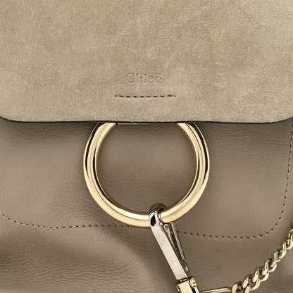 Chloe Suede Calfskin Medium Faye Backpack Motty Grey 8 of 10