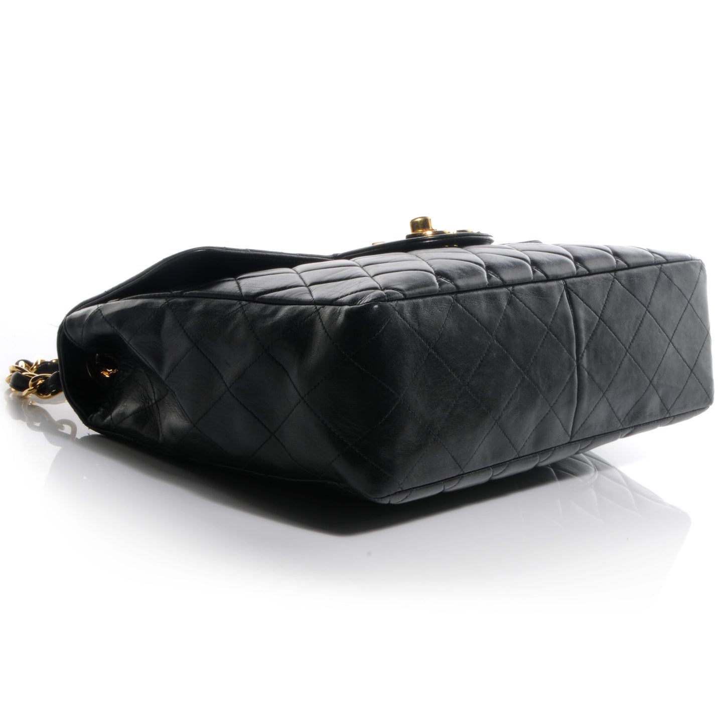 Lambskin Jumbo Flap Black