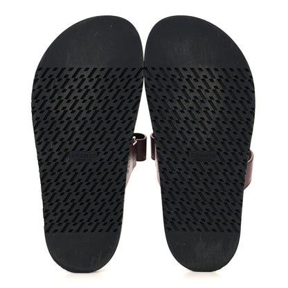Hermes Calfskin Womens Chypre Sandals 38.5 Rouge H 6 of 9