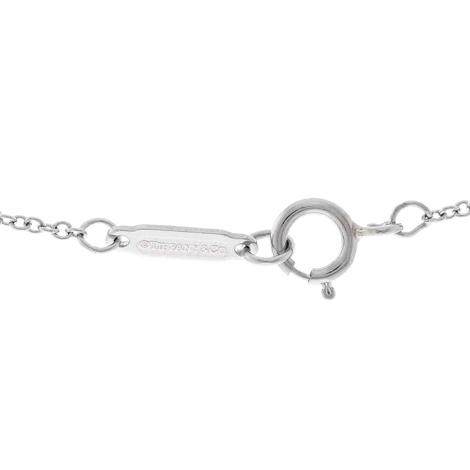 Tiffany Platinum Diamond Medium Cross Pendant Necklace 4 of 5