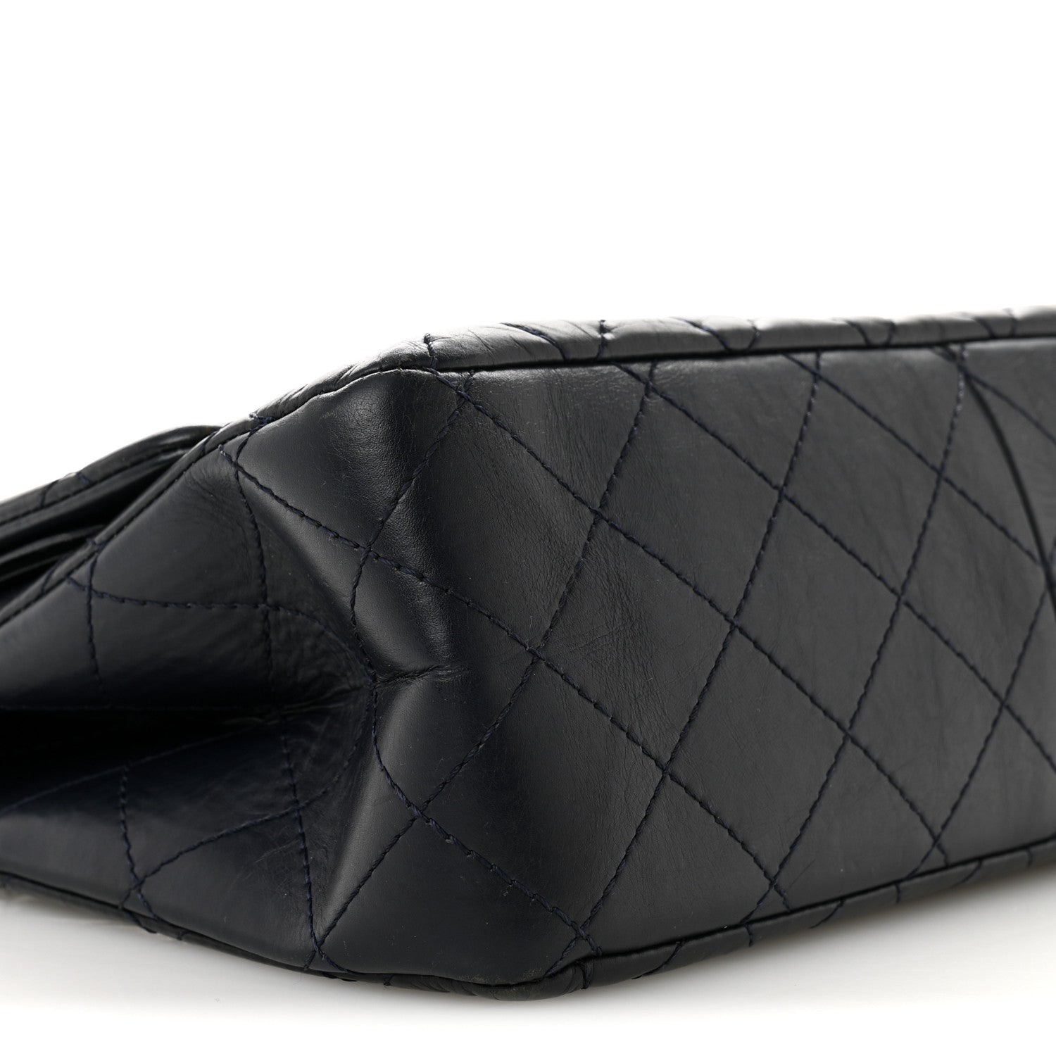 Chanel Aged Calfskin Quilted 2.55 Reissue 227 Flap Dark Blue 9 of 15