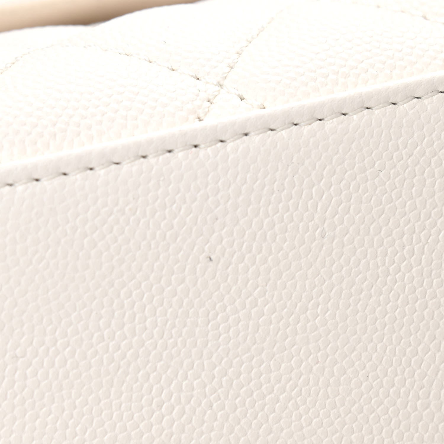 Chanel Caviar Quilted Mini Coco Handle Flap White 13 of 15