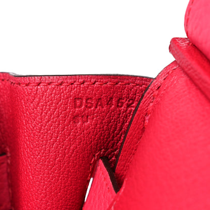 Hermes Taurillon Clemence Birkin 30 Rose Extreme 7 of 9