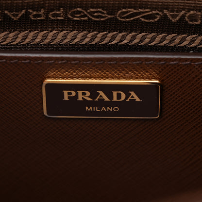 Prada Saffiano Lux Large Galleria Double Zip Tote Cacao 6 of 12