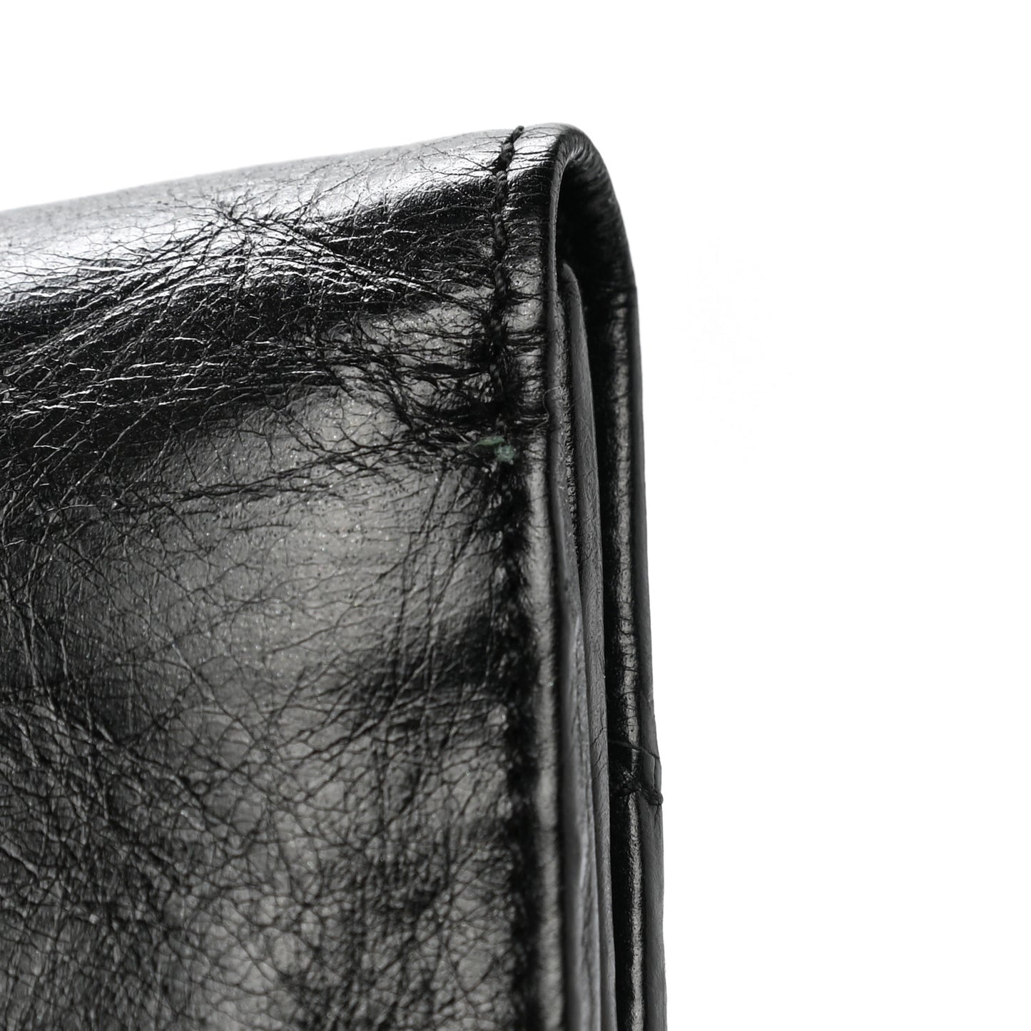 Calfskin Studded Reese Clutch Wallet Black