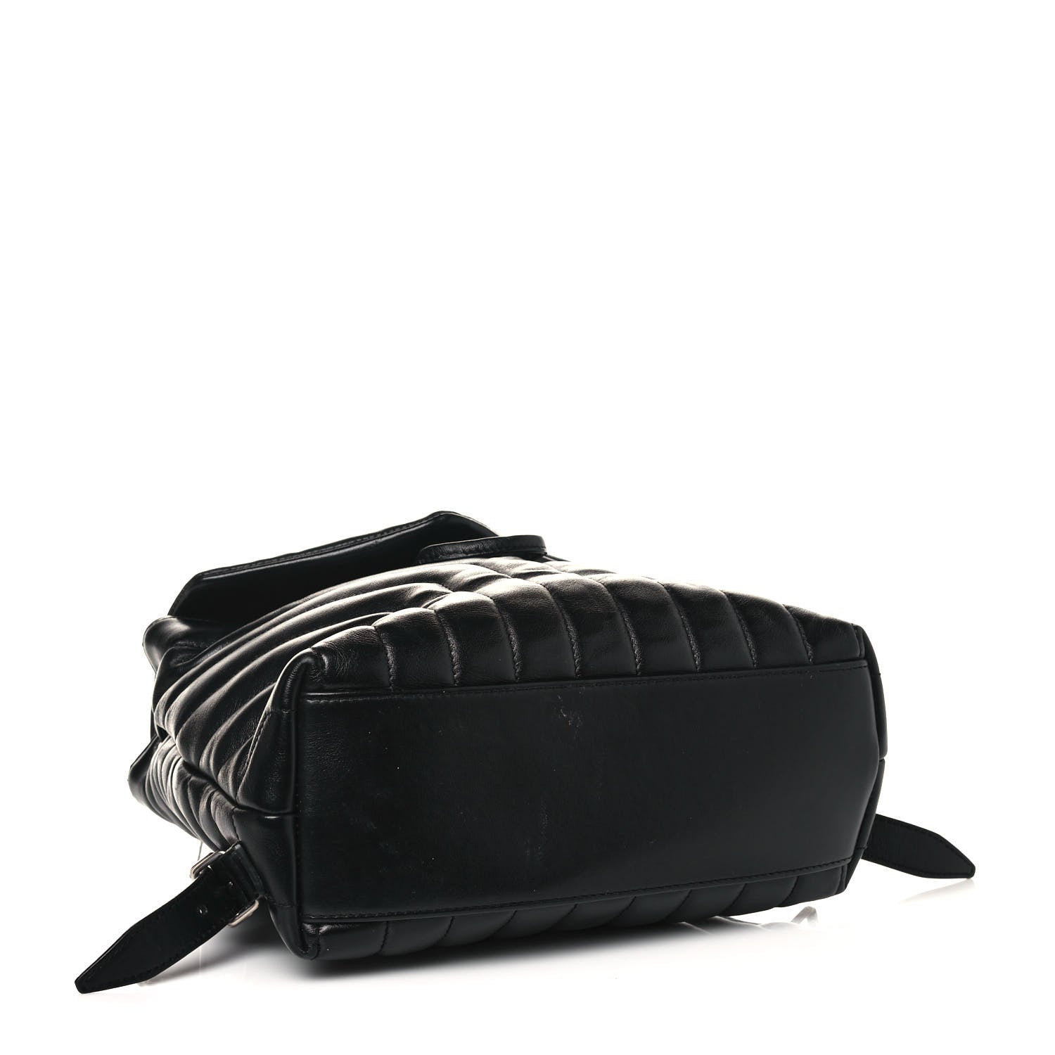 Saint Laurent Calfskin Y Quilted Monogram Small Loulou Backpack Black 4 of 16