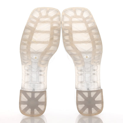 Gucci Rubber Gucci Logo Womens Platform 20/60mm Slide Sandals 38 Transparent 5 of 11