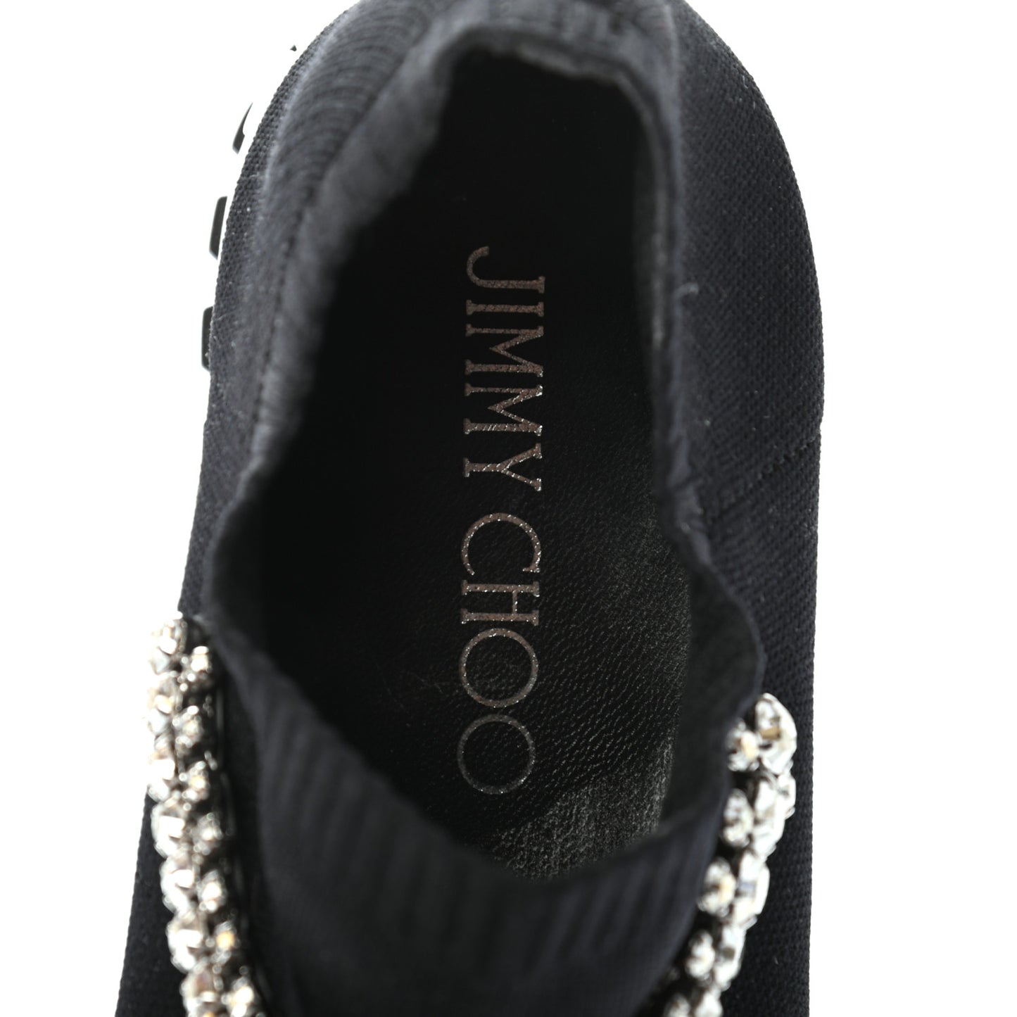 Knit Crystal Verona Sneaker 38 Black