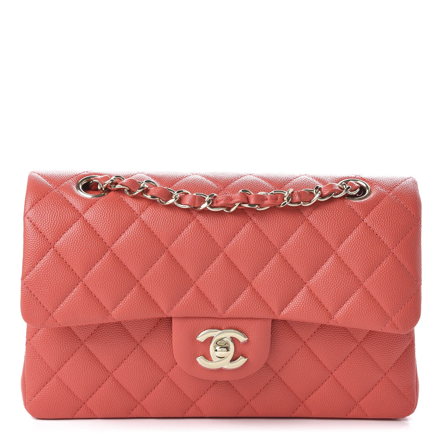 Chanel Caviar Quilted Small Double Flap Red 1 of 10