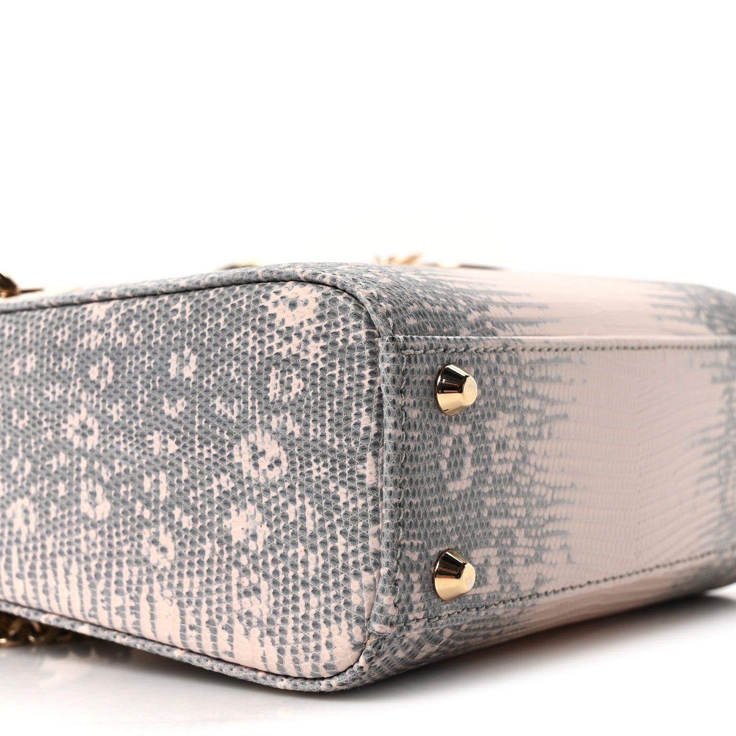 Christian Dior Lizard Ombre Mini Lady Dior Light Pink 8 of 9