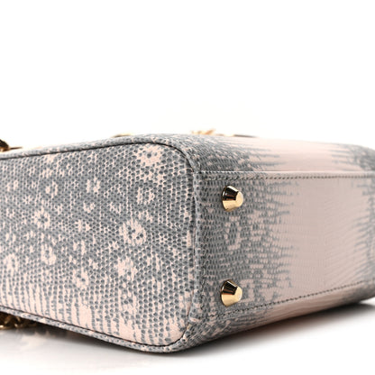 Christian Dior Lizard Ombre Mini Lady Dior Light Pink 8 of 9
