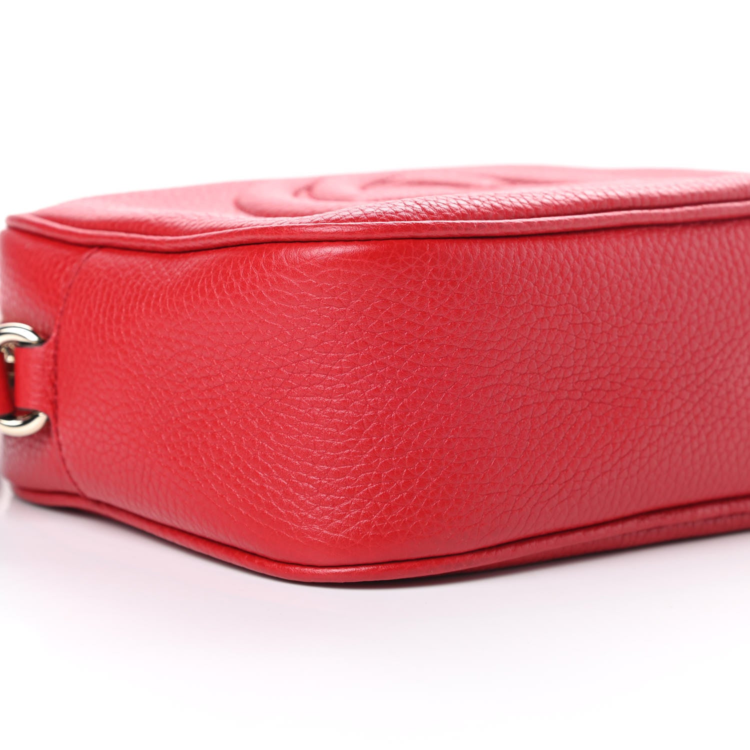 Gucci Pebbled Calfskin Small Soho Disco Bag Tabasco Red 9 of 10