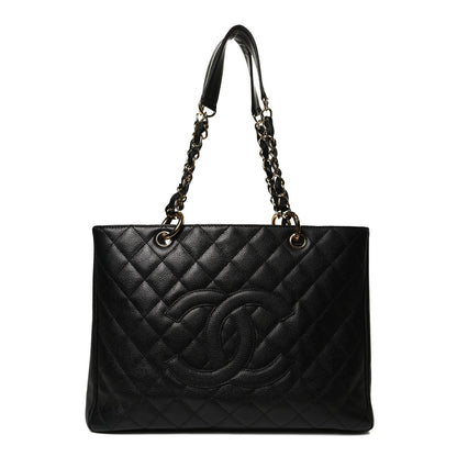 Chanel Caviar Quilted Grand Shopping Tote GST Black 1 of 10