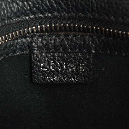 Celine Drummed Calfskin Nano Luggage Black 6 of 8