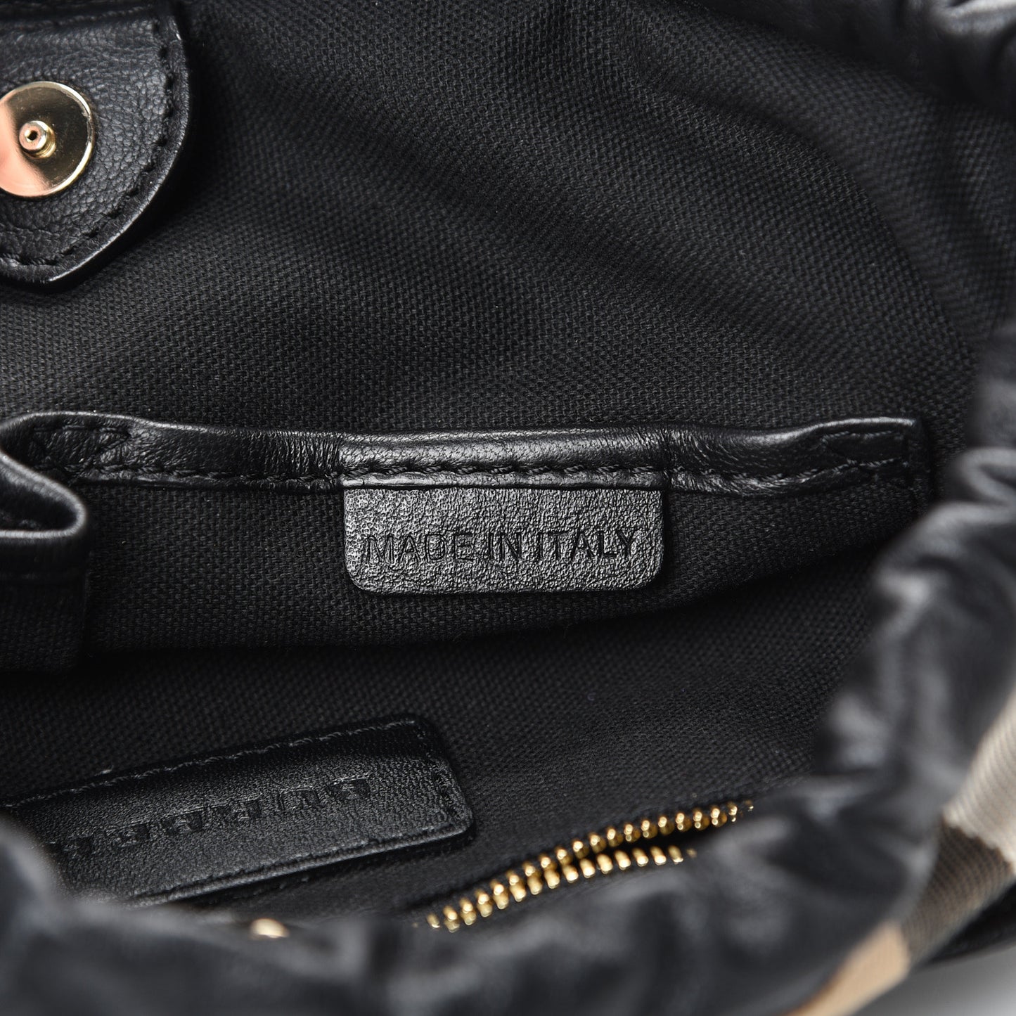 Calfskin House Check Little Crush Black