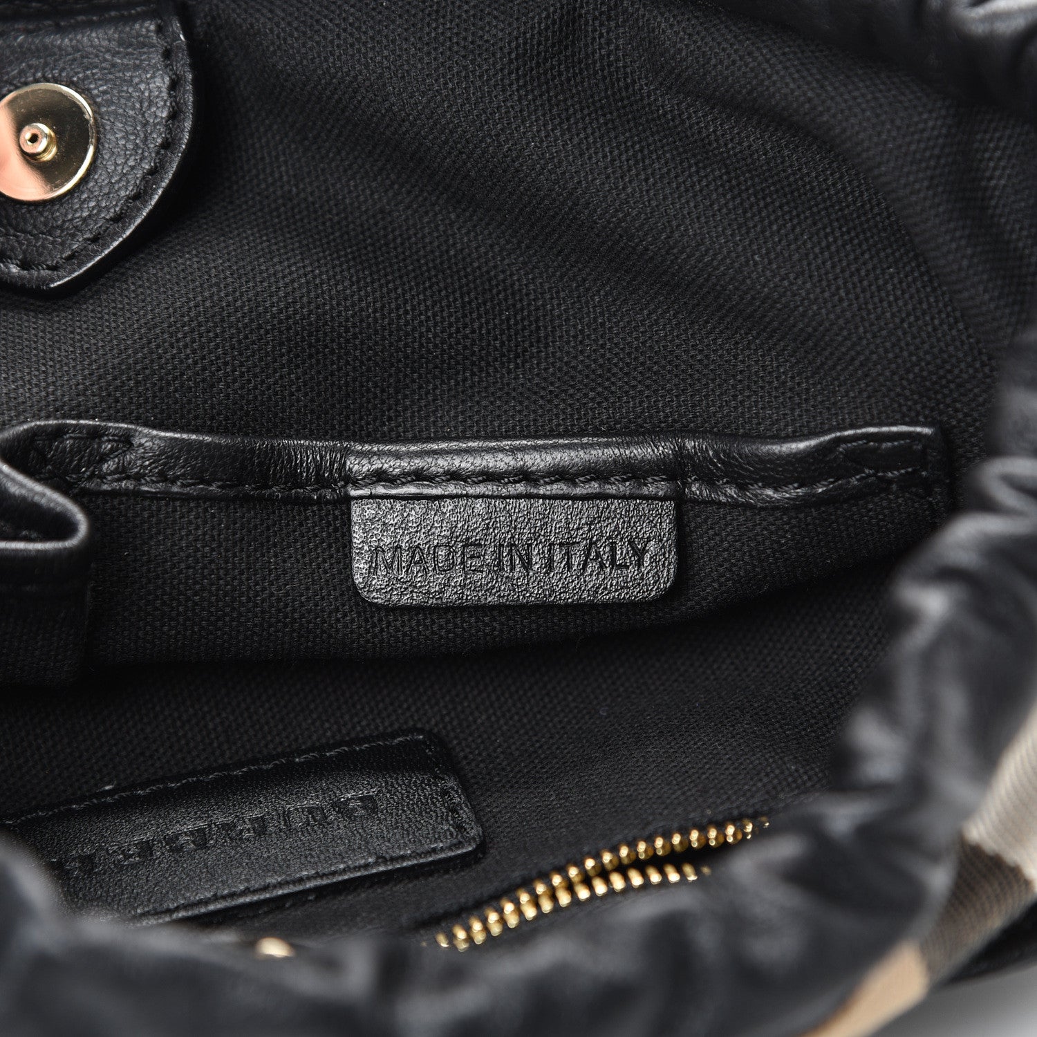 Burberry Calfskin House Check Little Crush Black 6 of 11