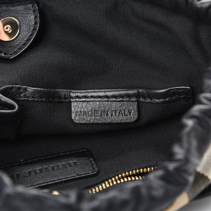 Burberry Calfskin House Check Little Crush Black 6 of 11