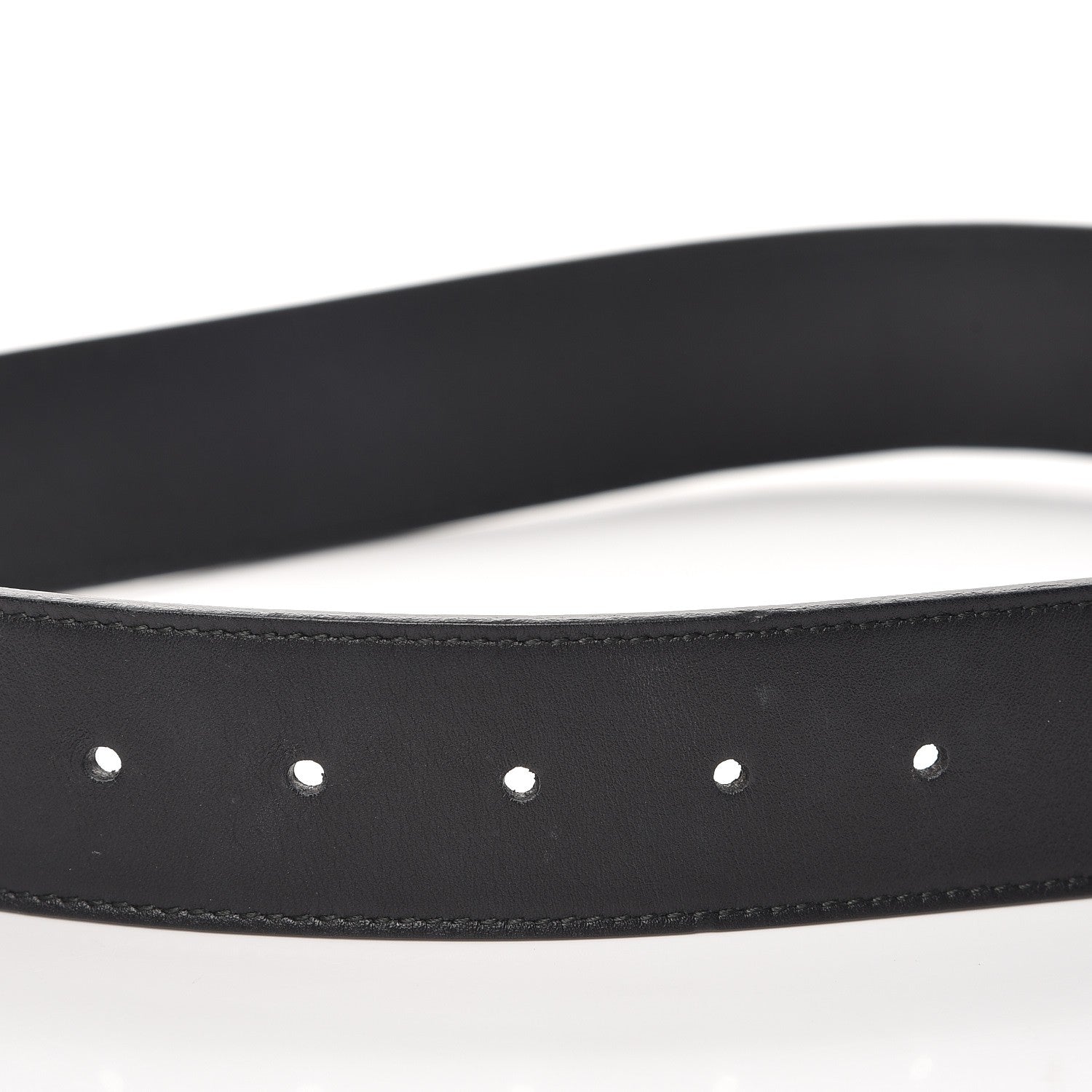 Gucci Moon Calfskin Pearl Double G 40mm Belt 85 34 Black Cream 5 of 7