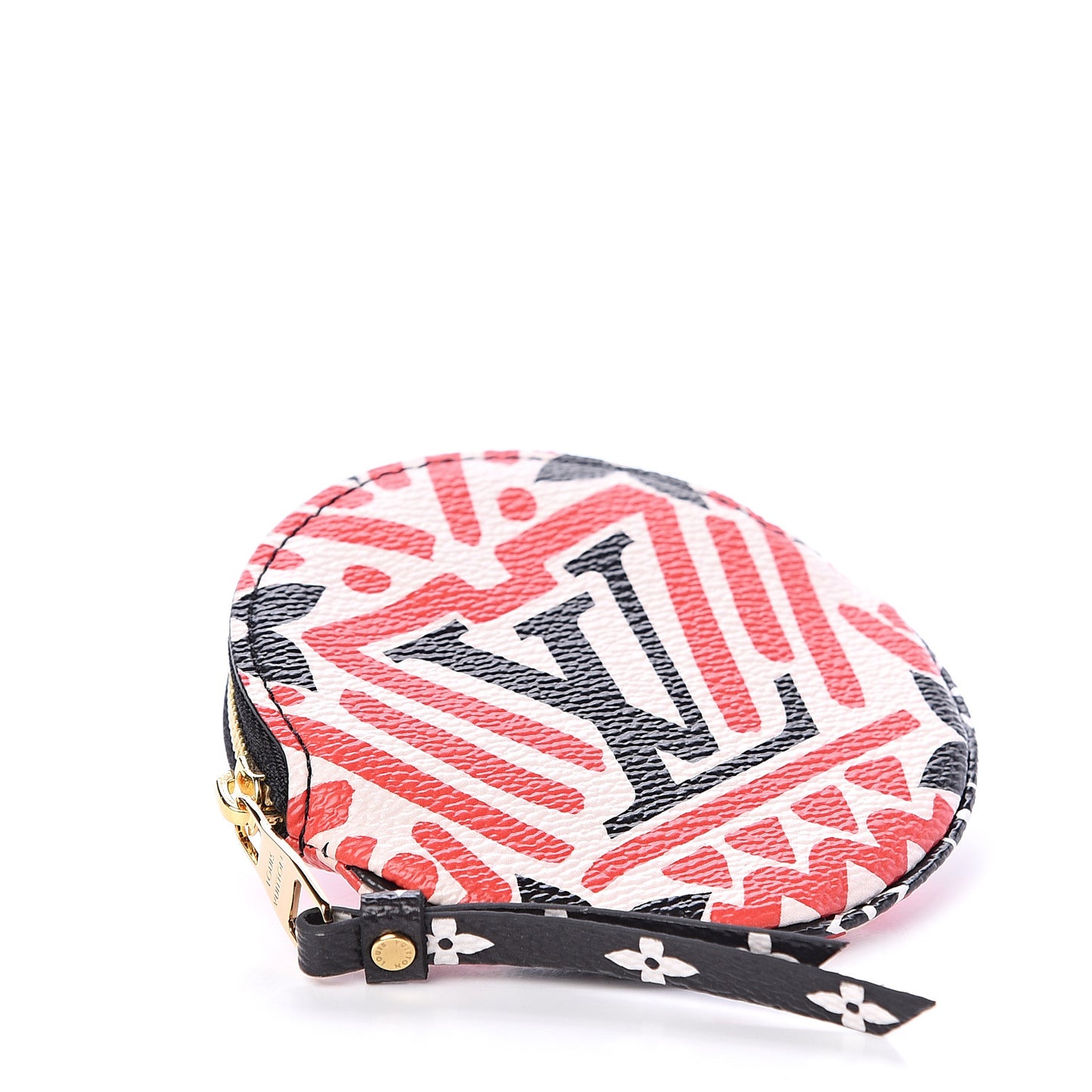 Monogram Giant Crafty Round Coin Purse Creme Rouge