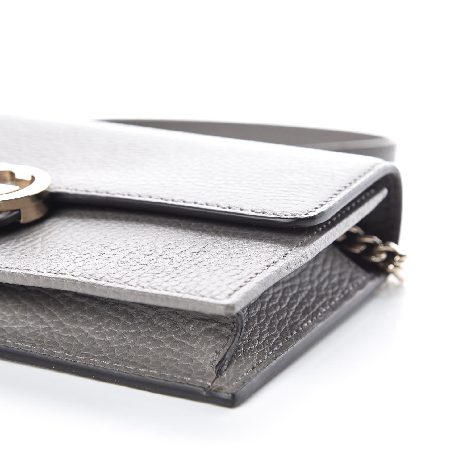 Gucci Dollar Calfskin Interlocking G Chain Wallet Loess 6 of 10
